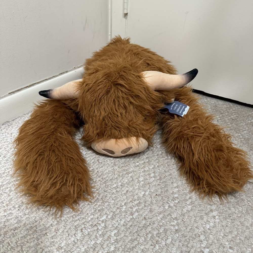 Pulse of Potential Hallie the Highland Cow Weighted Animal Plush Toy - NWT